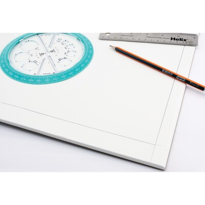 Helix® Vellum Paper Pad, 100% Rag, 11" x 17", White, 50 Sheets (MAP37106)