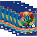 Tru-Ray 9 x 12 Construction Paper, Assorted, 50 Sheets/Pack, 5 Packs/Bundle (PAC103031-5)