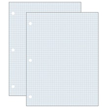 Pacon Quadrille Ruled Filler Paper, 8.5 x 11, White, 500 Sheets/Pack, 2 Packs (PAC2414-2)