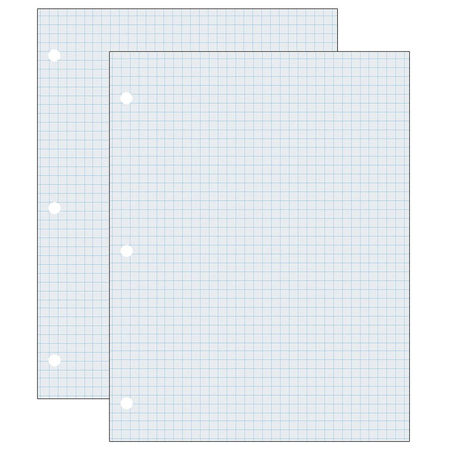 Pacon Graph Paper, 8.5 x 11, 3-Hole Punched, 500 Sheets/Pack, 2 Packs/Bundle (PAC2414-2)