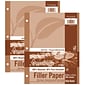 Ecology Wide Ruled Filler Paper, 8.5" x 11", 3-Hole Punched, 500 Sheets/Pack, 2/Bundle (PAC2416-2)