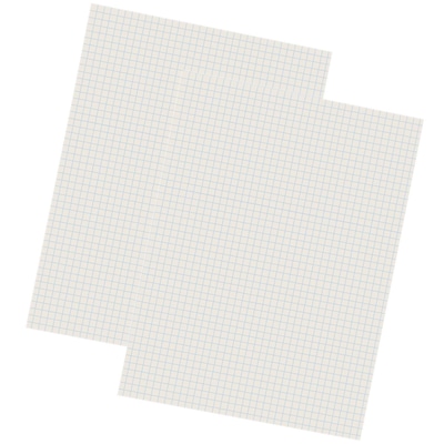 Pacon Grid Ruled Filler Paper, 9 x 12, White, 500 Sheets/Pack, 2 Packs (PAC2862-2)