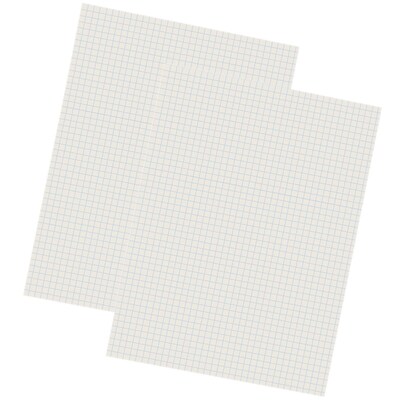 Pacon Grid Ruled Filler Paper, 9 x 12, White, 500 Sheets/Pack, 2 Packs (PAC2862-2)