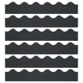 Bordette 50 x 2-1/4 Scalloped Border, Black, 6 Rolls (PAC37306-6)