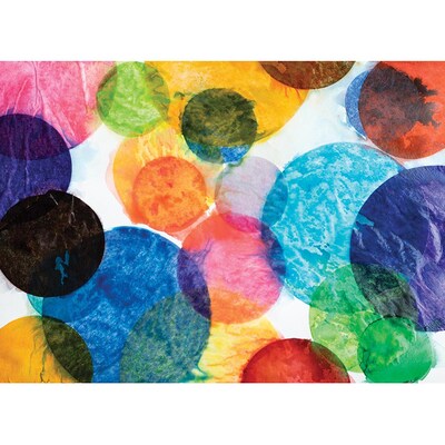 Spectra® Bleeding Tissue Circles Assortment, Assorted Sizes, 25 Assorted Colors, 2,250 Circles (PAC58530)