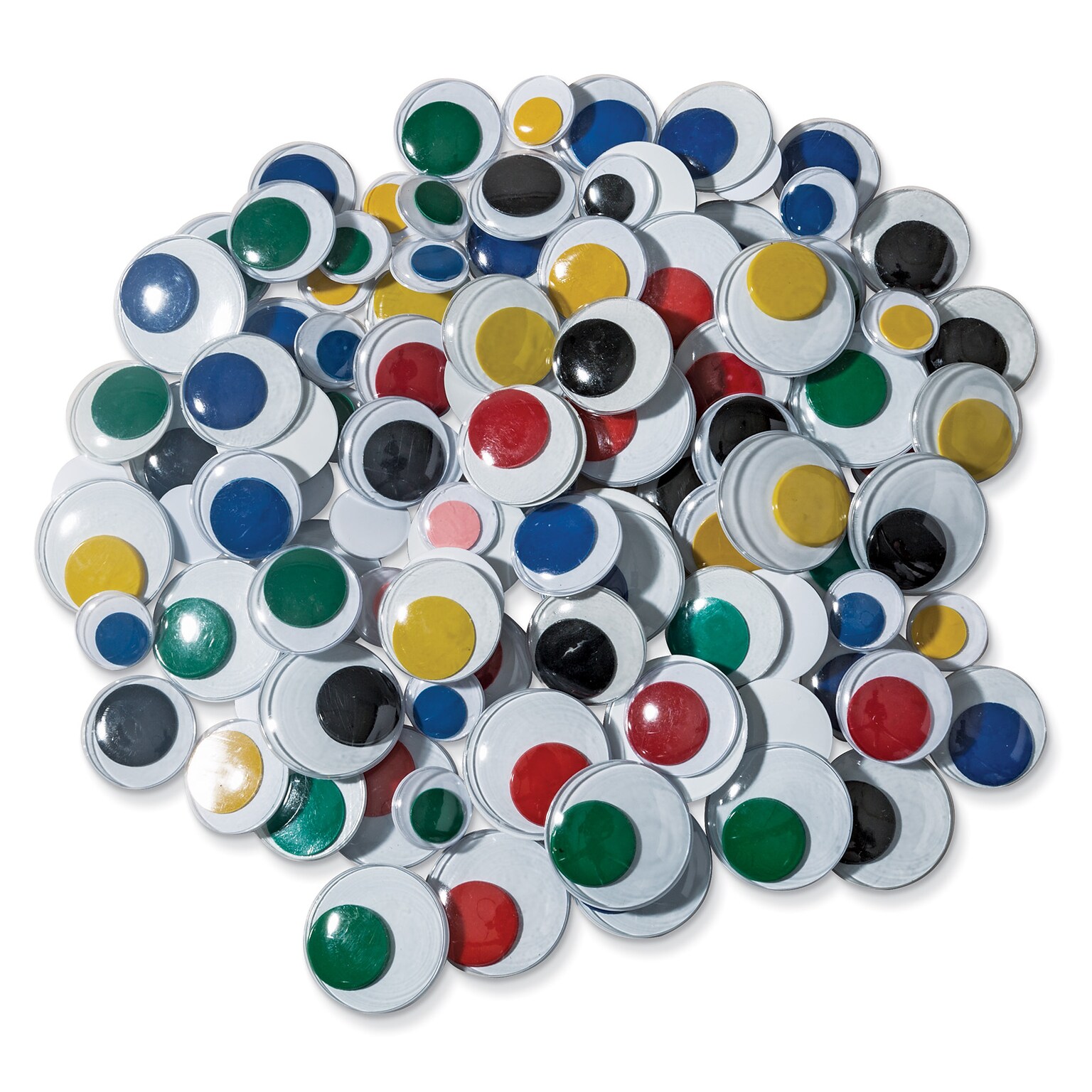 Creativity Street Jumbo Wiggle Eyes, Multi-Color, Assorted Sizes, 100 Pieces (PACAC344501)