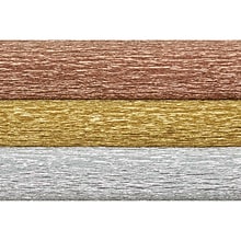 Lia Griffith™ Extra Fine Crepe Paper, Metallic Assortment, 10.7 sq. ft. Per Sheet, 3 Sheets (PACPLG1
