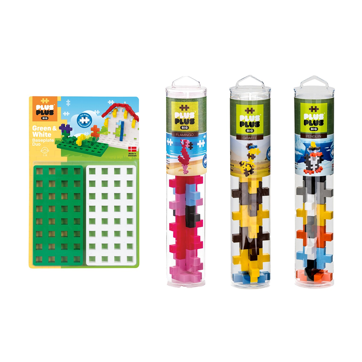 Plus-Plus BIG Zoo Tubes & Baseplate (PLLBB0124)