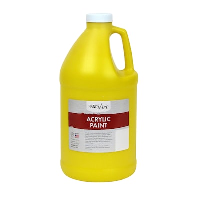 Handy Art Acrylic Paint Half Gallon, Chrome Yellow (RPC102010)