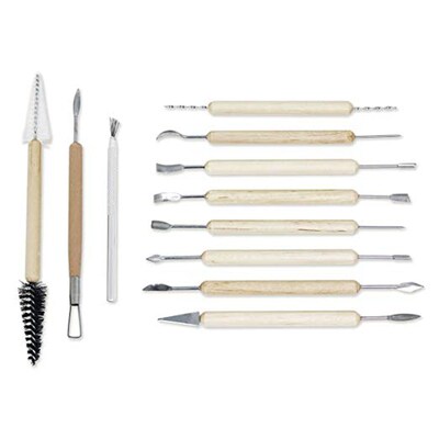 Sargent Art Sculpting Tools, Grade 1-12, 11 Pieces/Set, 2 Sets (SAR239111-2)