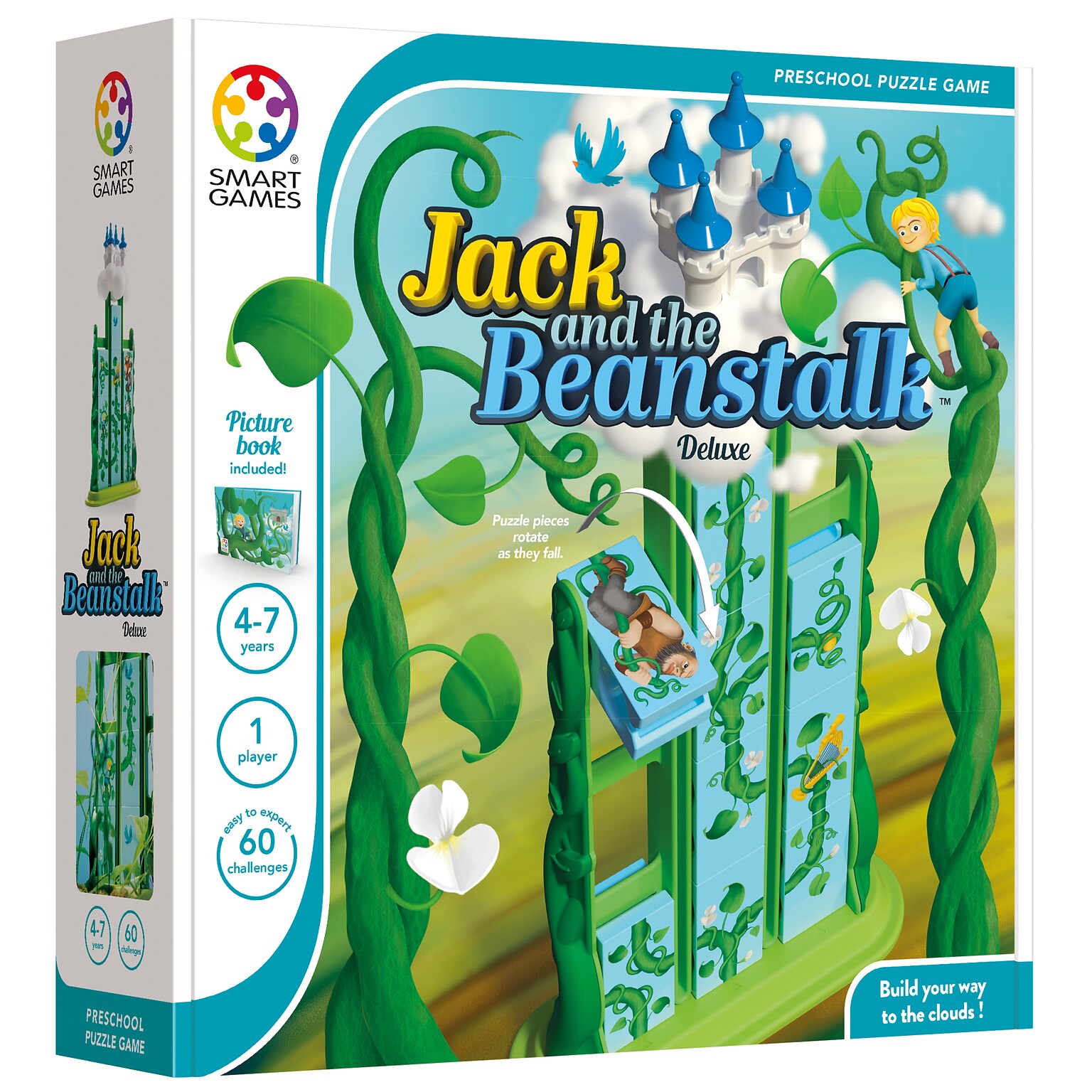 Smart Games Jack & the Beanstalk Puzzle Game, STEM, Grade PK+ (SG-026US)