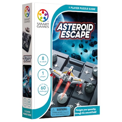 Smart Games Asteroid Escape Puzzle Game, STEM, Grade 3+ (SG-426US)