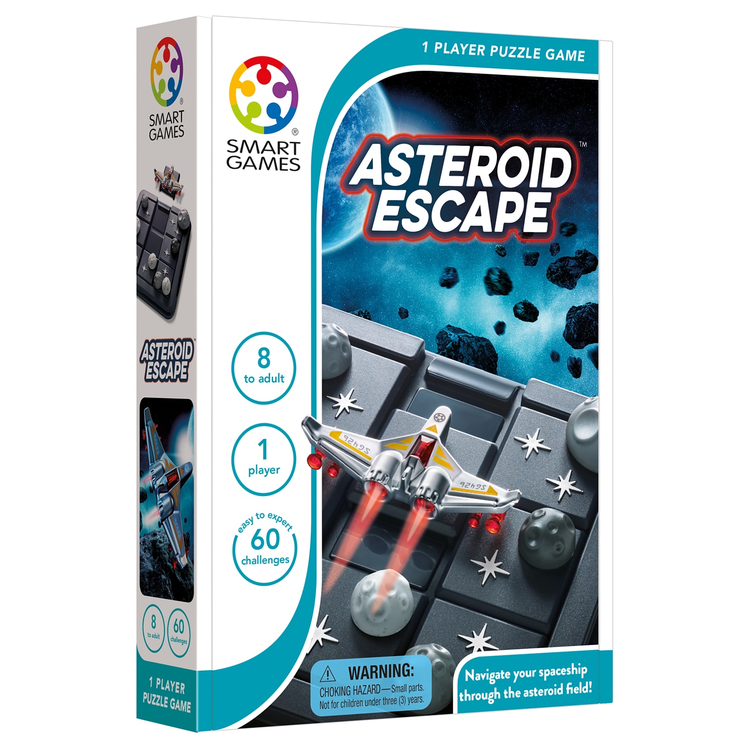 Smart Games Asteroid Escape Puzzle Game, STEM, Grade 3+ (SG-426US)