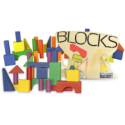 Stages Learning Materials Sensory Builder Blocks, Set of 50 (SLM510)