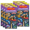 TREND Stinky Stickers, Terrific Trains/Licorice Mixed Shapes, Multicolored, 40/Pack, 6 Packs (T-8304