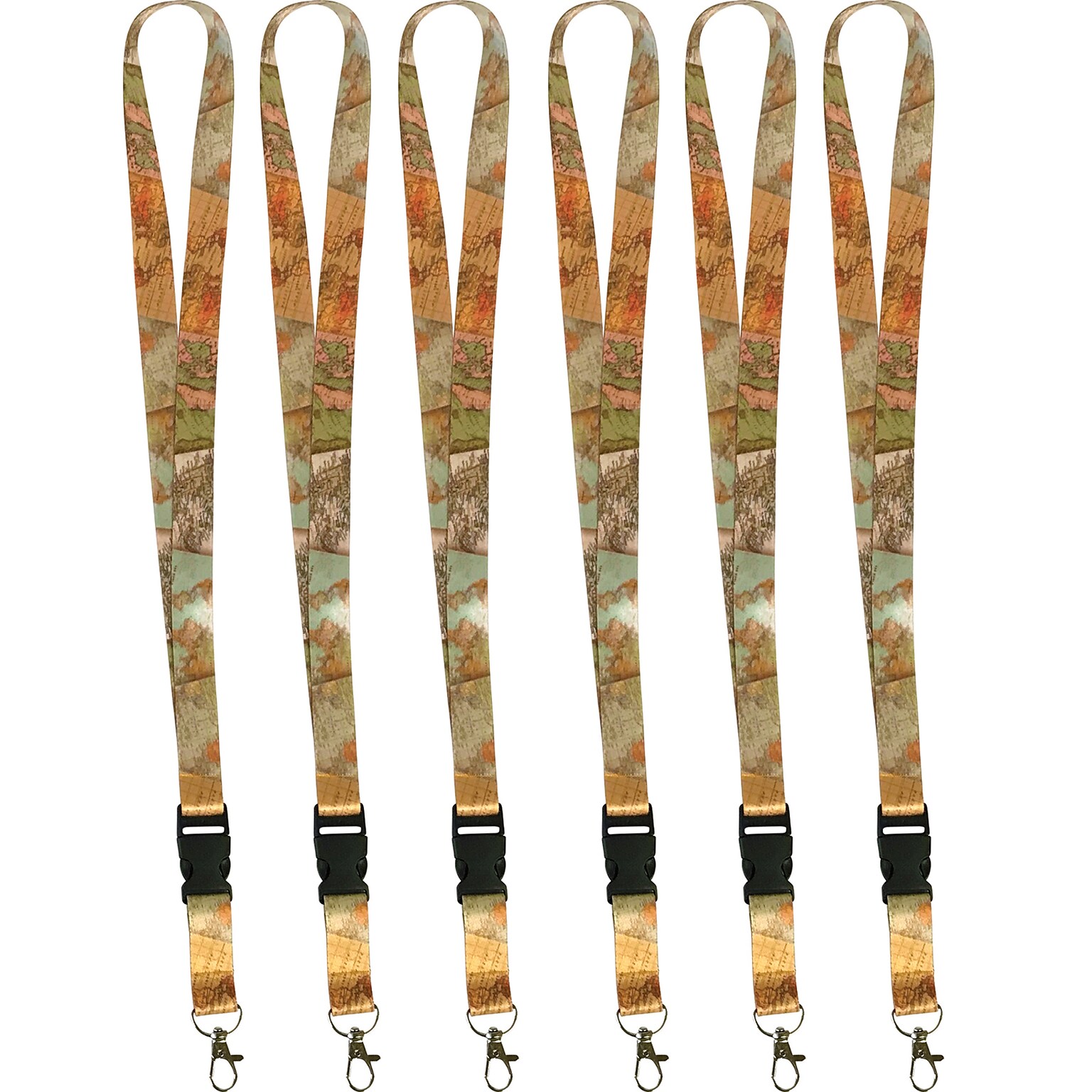 Teacher Created Resources Travel the Map Lanyard, 21.75 x 0.75, Pack of 6 (TCR20356-6)