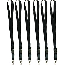 Teacher Created Resources Black Lanyard, 21.75 x 0.75, Pack of 6 (TCR20357-6)