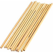 Teacher Created Resources STEM Basics: 1/4 Wood Dowels Beige 12 Per Pack, 12 Packs (TCR20927-12)