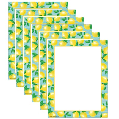 Teacher Created Resources Lemon Zest Computer Paper, 8.5 x 11, Multicolored, 50 Sheets Per Pack, 6