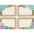 Teacher Created Resources Rustic Bloom Name Tags/Labels, 3.5 x 2.5, 36 Per Pack, 6 Packs (TCR8596-