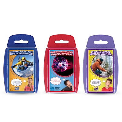 Top Trumps STEM Bundle 2: Engineering, Electricity & Magnetism, Peculiar Problems Card Games, Grade