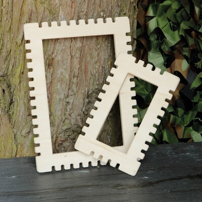 Yellow Door Natural Weaving Frames, Rectangular, 2 Frames (YUS1136)