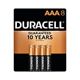 Duracell Coppertop Alkaline Batteries, AAA, 8/Pack (MN2400B8Z)