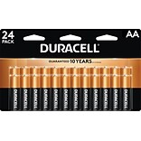 Duracell Coppertop AA, Alkaline Batteries, 24/Pack (MN1500B240001)