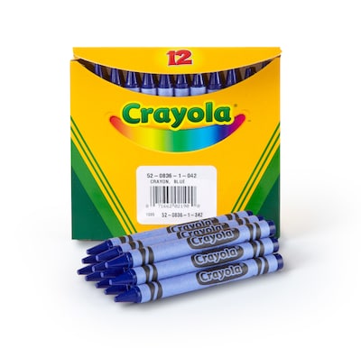 Crayola Bulk Crayons, Blue, 12/Box (52-0836-042)