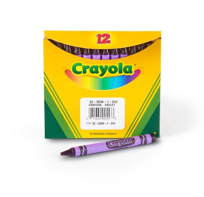 Crayola Bulk Crayons, Violet, 12/Box (52-0836-040)