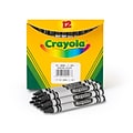 Crayola Bulk Crayons, Black, 12/Box (52-0836-051)