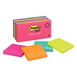 Post-it® Notes, 3 x 3, Cape Town Collection, 100 Sheets/Pad, 14 Pads (654-14AN)