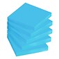 Post-it® Super Sticky Notes, 3" x 3", Electric Blue, 90 Sheets/Pad, 5 Pads/Pack (654-5SSBE)