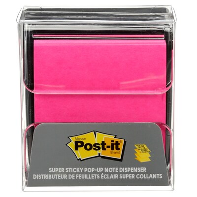 Post-it® Pop-Up Notes Dispenser for 3" x 3" Notes, Black (WD-330-BK)