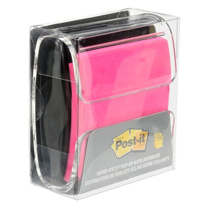 Post-it® Pop-Up Notes Dispenser for 3" x 3" Notes, Black (WD-330-BK)