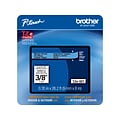 Brother P-touch TZe-521CS Laminated Label Maker Tape, 3/8 x 26-2/10, Black on Blue (TZe-521CS)