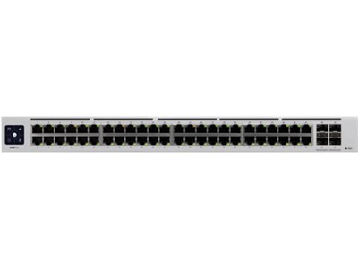 Ubiquiti UniFi Pro 48-Port Gigabit Ethernet Managed Switch, 10/100/1000 Mbps, Silver (USW-PRO-48)