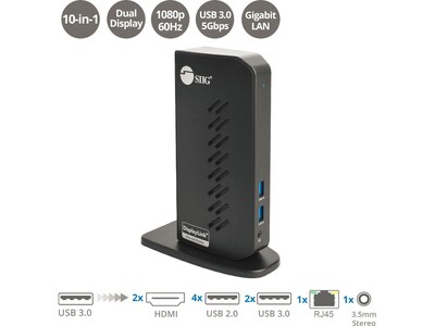 SIIG Dual Head Full HD HDMI Video Docking Station (JU-DK0L11-S1)