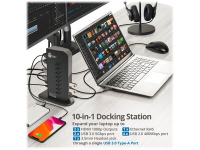 SIIG Dual Head Full HD HDMI Video Docking Station (JU-DK0L11-S1)