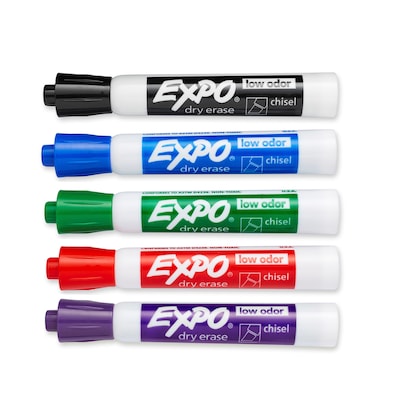 Expo Dry Erase Markers, Chisel Tip, Assorted, 36/Pack (1921061)