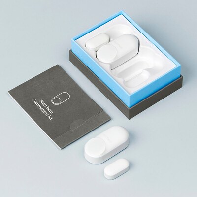 ecobee SmartSensor Window/Door Sensor, White, 2/Pack (EB-DWSHM2PK-01)