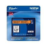 Brother P-touch TZe-B31 Label Maker Tape, 0.47W, Fluorescent Orange/Black