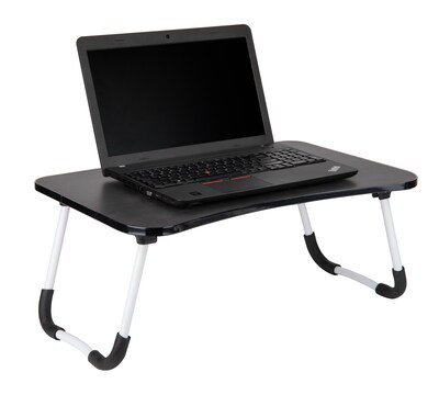 Mind Reader 23" x 15.25" Stainless Steel/Plastic Lap Desk, Black (LBSTUDY-BLK)