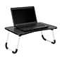 Mind Reader 23" x 15.25" Stainless Steel/Plastic Lap Desk, Black (LBSTUDY-BLK)