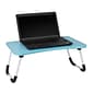 Mind Reader 23" x 15.25" Stainless Steel/Plastic Lap Desk, Blue (LBSTUDY-BLU)