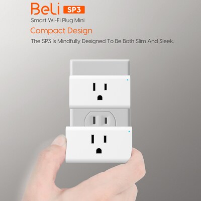 Tenda Beli Mini WiFi Smart Plug, White. 2/Pack (SP3 2PK)