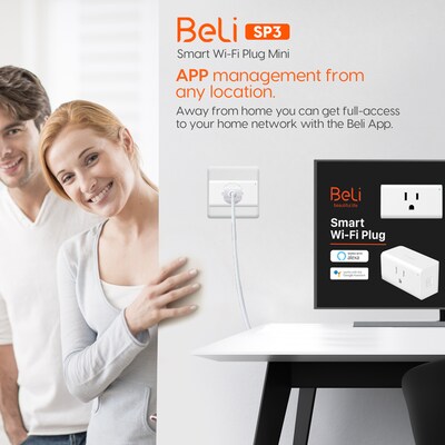 Tenda Beli Mini WiFi Smart Plug, White. 2/Pack (SP3 2PK)