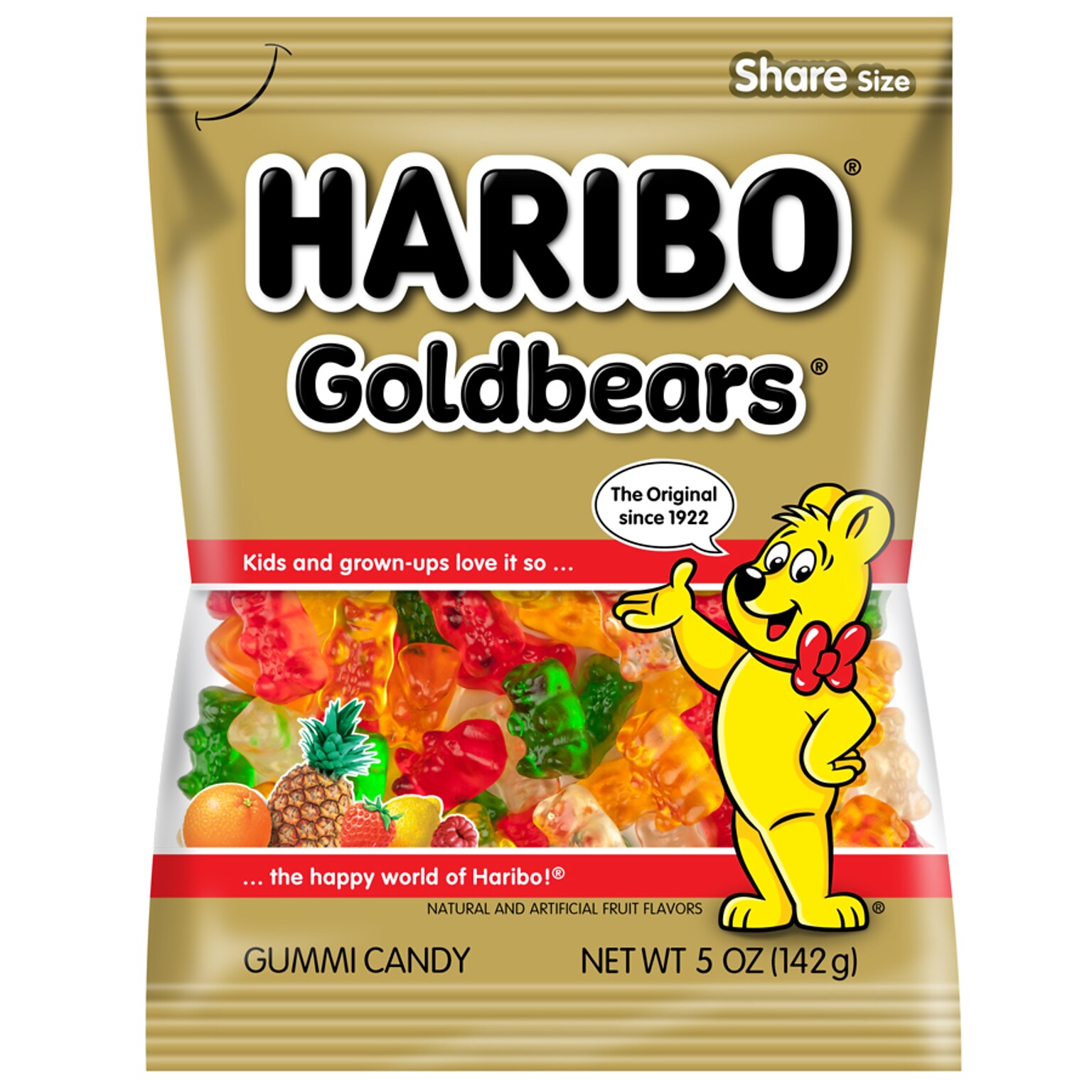 Haribo Goldbears Gummy Candy, 5 oz, 12/Carton (HAR30220)