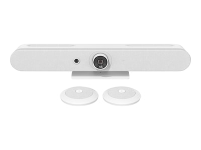 Logitech Rally Bar Mini HD 4K All-In-One Video Bar, White (960-001348)