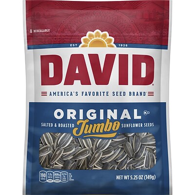 David Jumbo Seeds Original, 5.25 oz, 12 Count